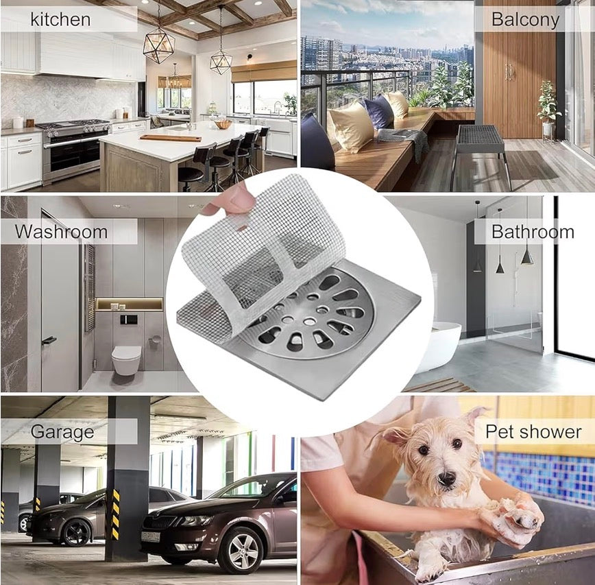 COLADERA PLANA ATRAPARESIDUOS PEGATINA 10pz