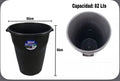 BOTE BASURA SANSON  82LTS CON TAPA