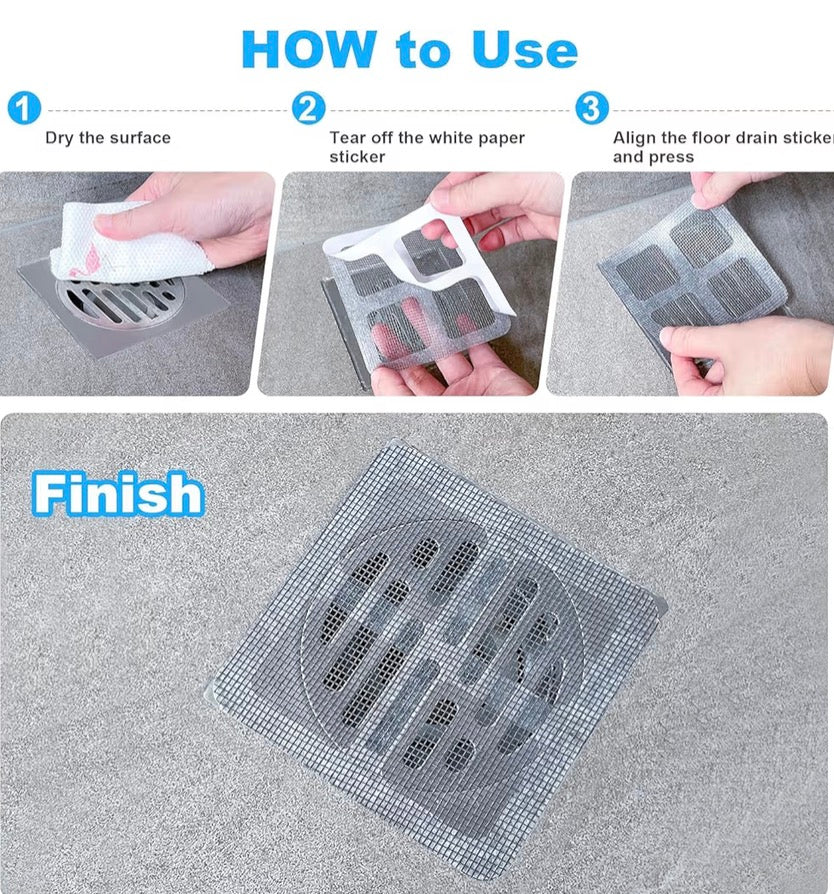 COLADERA PLANA ATRAPARESIDUOS PEGATINA 10pz