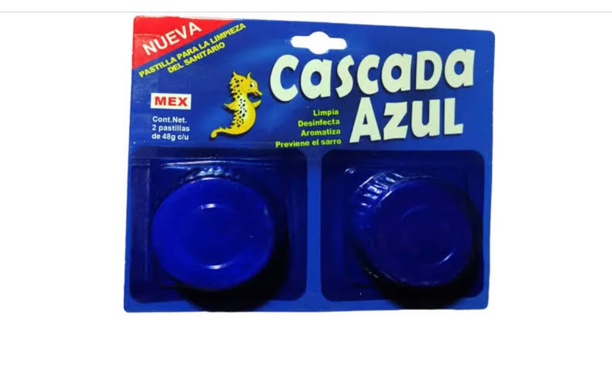 CASCADA PASTILLA AZUL WC DOBLE