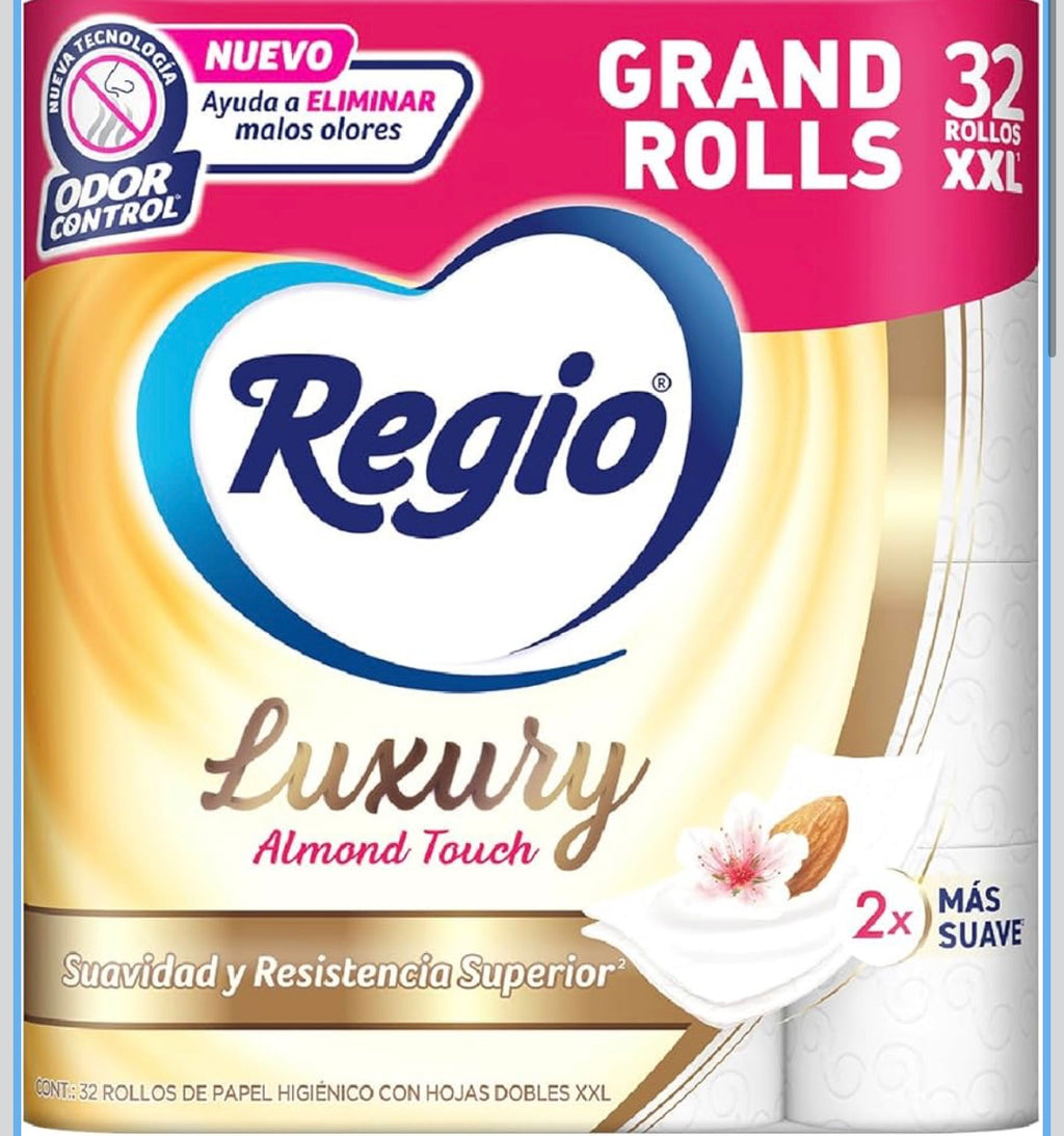 PAPEL DE BAÑO REGIO LUXURY 32 ROLLOS