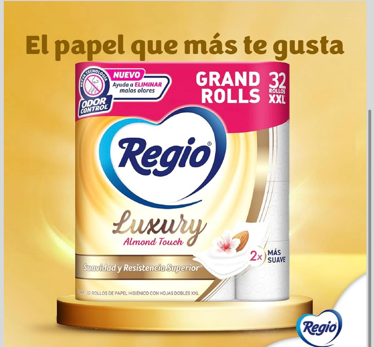 PAPEL DE BAÑO REGIO LUXURY 32 ROLLOS