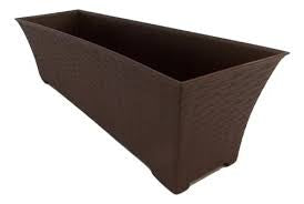 MACETA JARDINERA RATTAN GRANDE 80X26