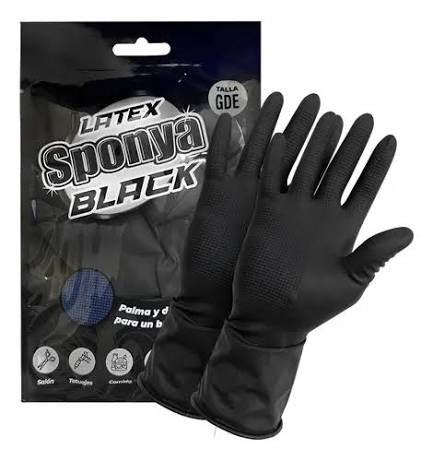 GUANTES NEGROS SPONYA