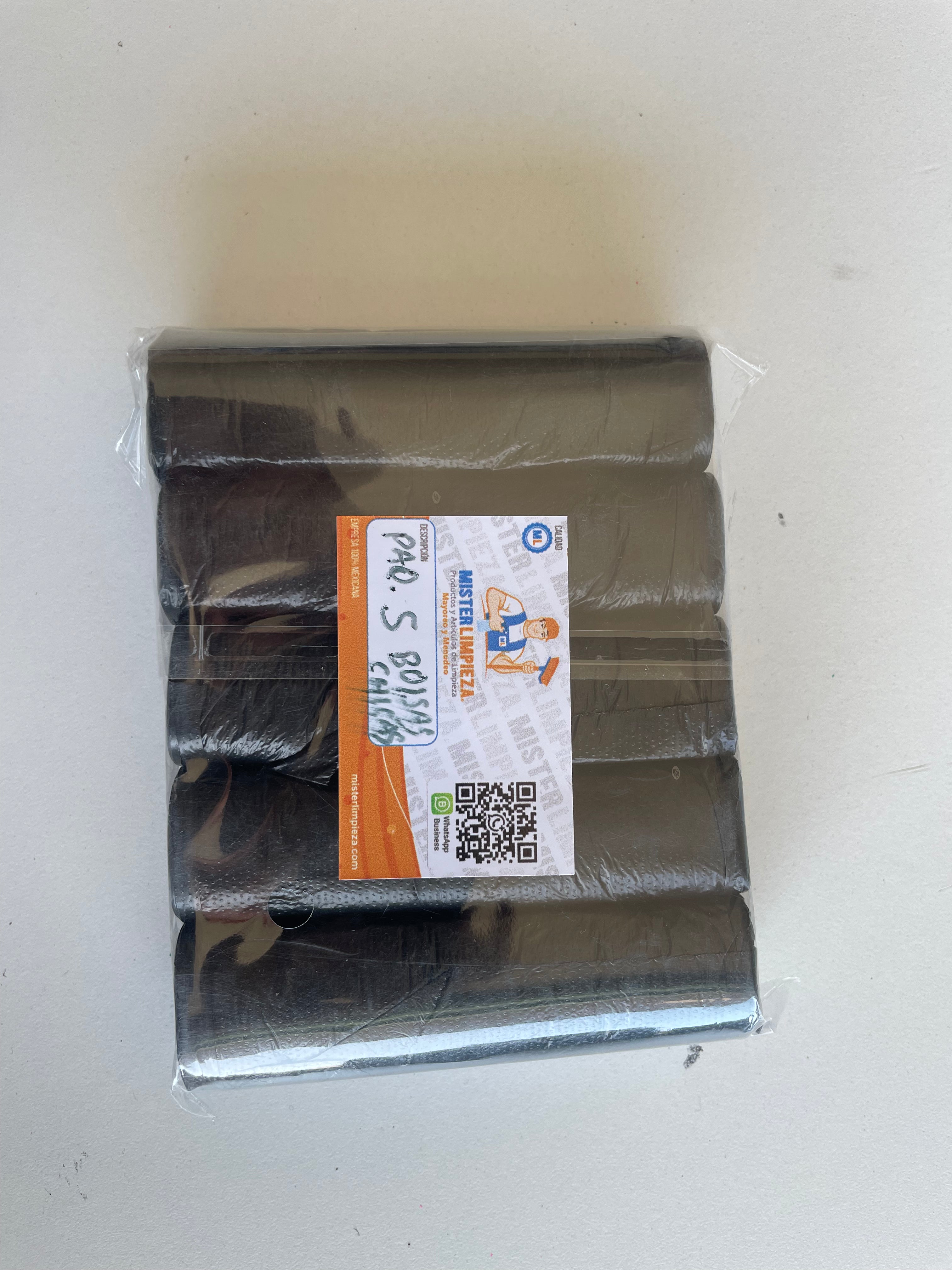 BOLSA BASURA CHICA PAQ. 5 ROLLOS (100 PZ)